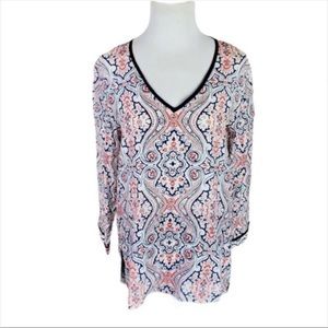 Club Monaco Silk Tunic Top